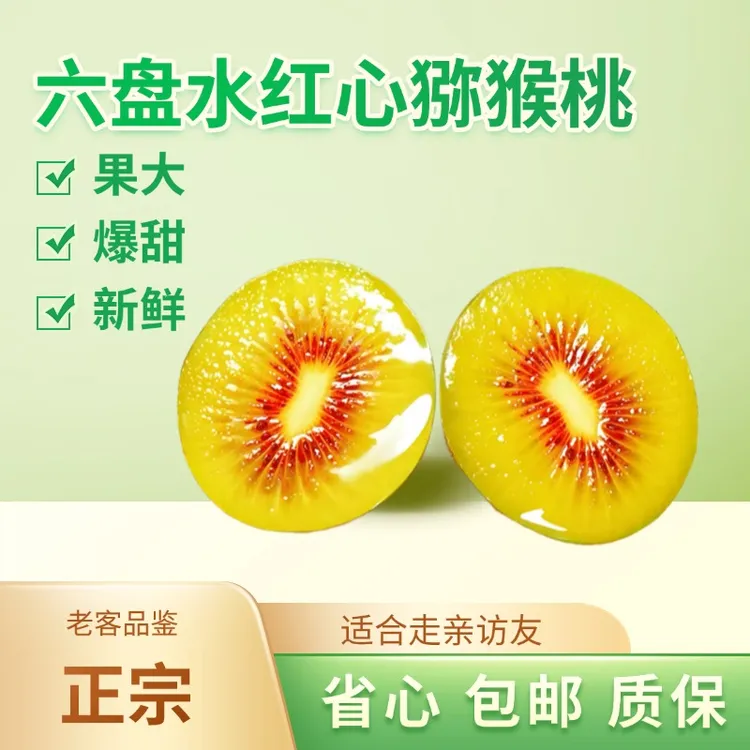 正宗贵州六盘水红心猕猴桃香甜多汁孕期水果中秋礼盒京东顺丰包邮