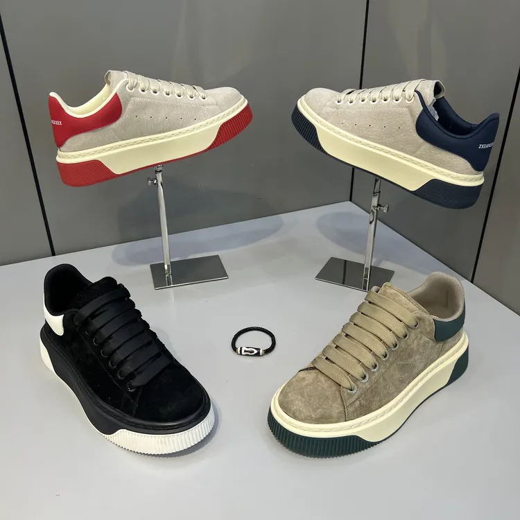 2024秋冬新款男士时尚轻奢休闲百搭舒适软底经典翻毛皮透气休闲鞋