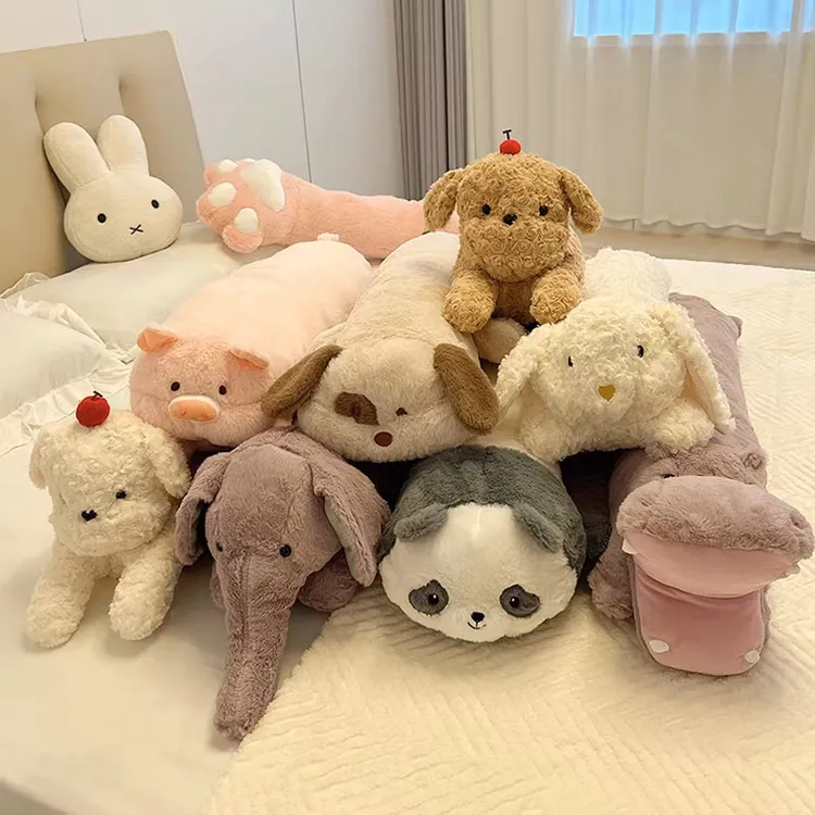 可爱动物猪猪长条抱枕女生睡觉抱宿舍床上大靠枕夹腿睡觉侧睡神器