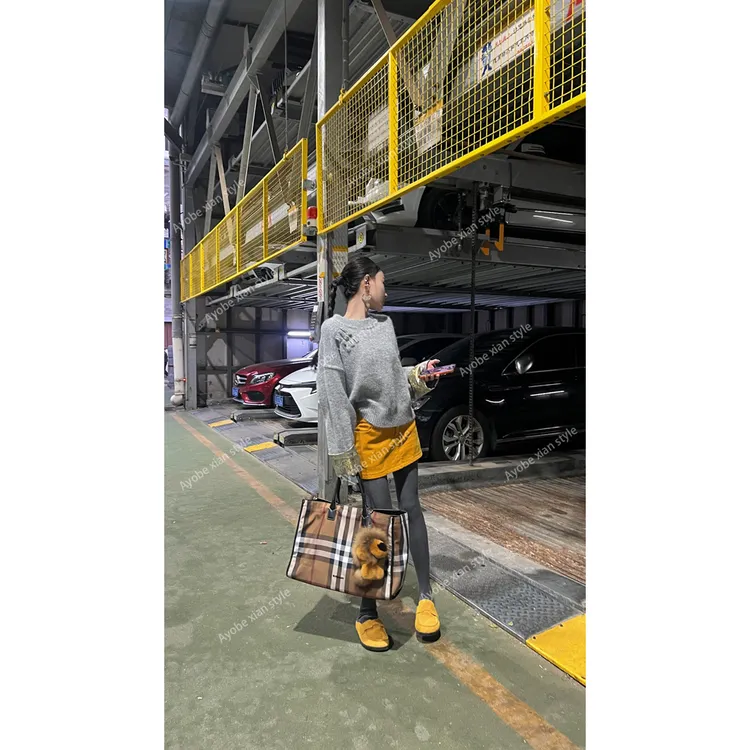 【AYOBE】小贤 色彩美学高级感小众碰撞复古秋冬叠穿小众显瘦半身裙