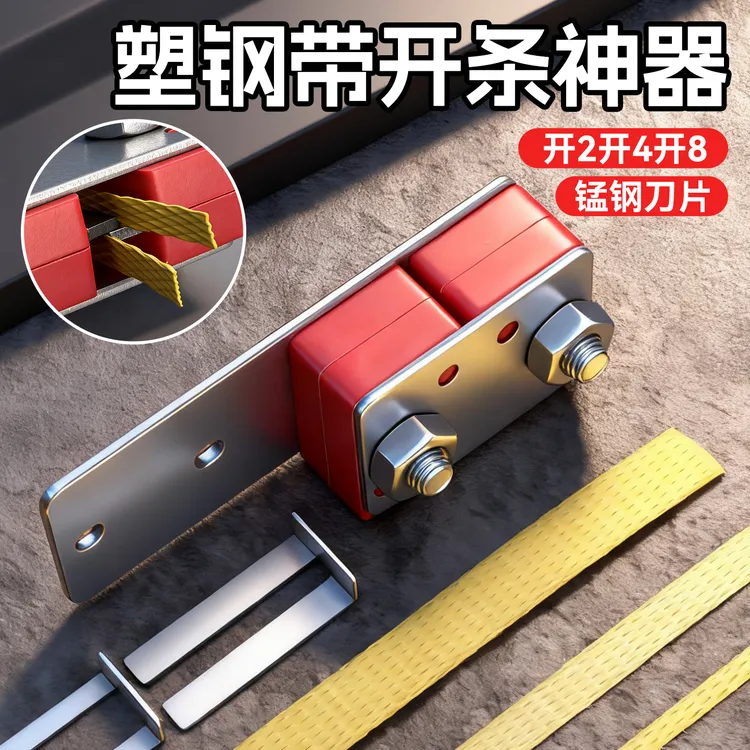 塑钢带开条器1608专用开条工具神器开二开四开八手工编织分条器机