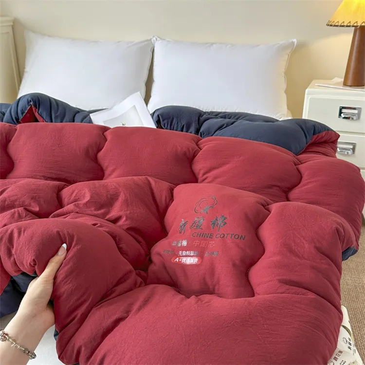 新疆棉花被子冬被冬季棉被加厚保暖纯棉花棉絮被芯春秋冬被子母被
