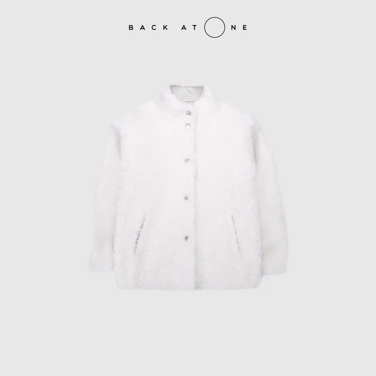 BACKATONE“白云苍羽”100羊毛简约温暖耐穿立领外套 BFF-1BC292E-K