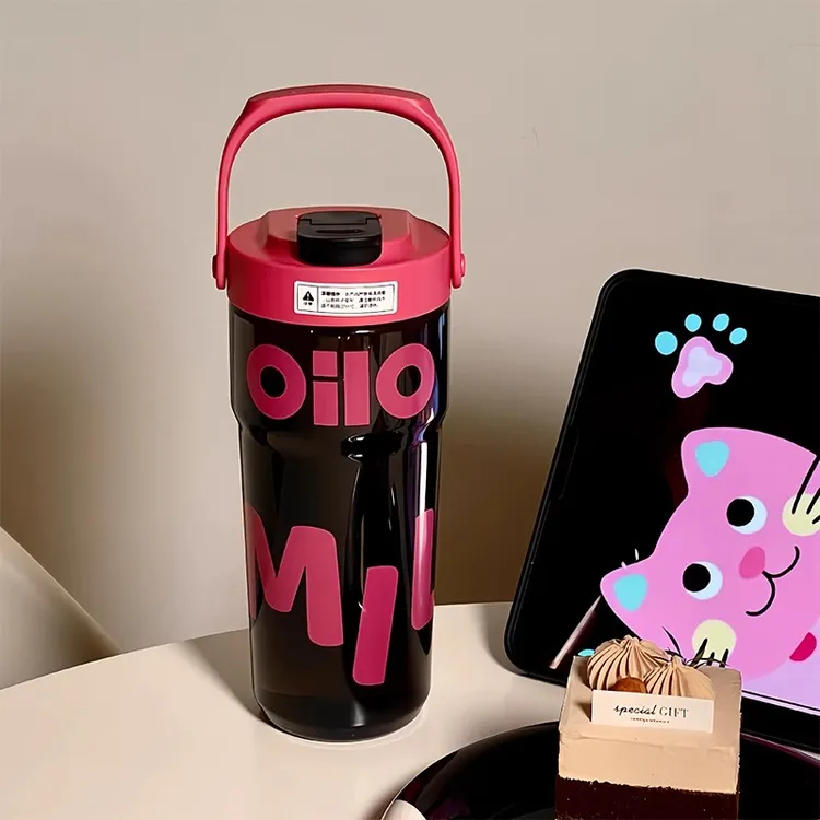 英国【轻奢】CoopKoop车载双饮水杯耐高温随手杯大容量便携吸管杯子