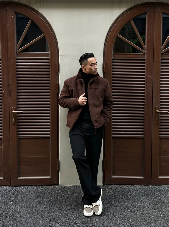 【硬】“黄石公园”马年限定美式宽肩仿麂皮拼接立领冬季防风棉服外套