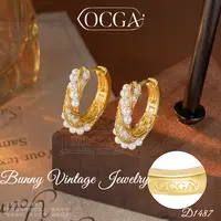  D1487 法【麦穗花环】秋冬OCGA 欧斯伽斯限定耳环
