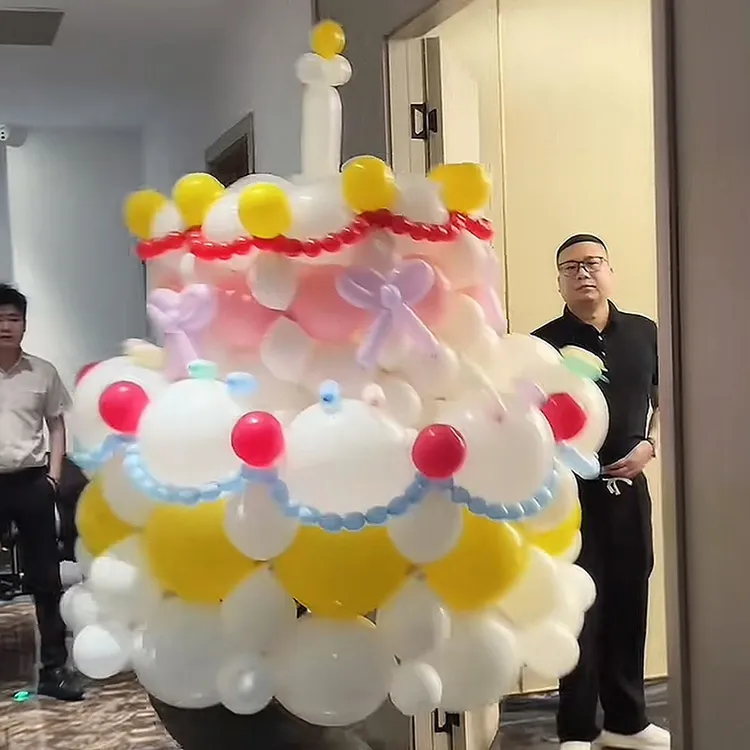 超大气球蛋糕diy材料生日礼物装饰生日布置造型惊喜拍照道具