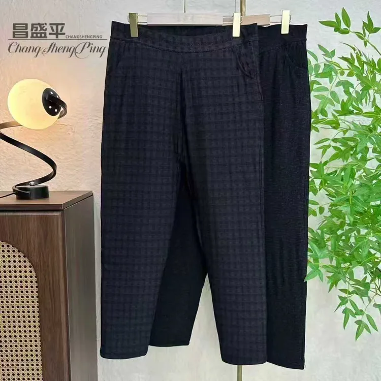 【轻薄保暖舒适棉裤】秋冬季宽松版加肥加大棉裤女士中老年