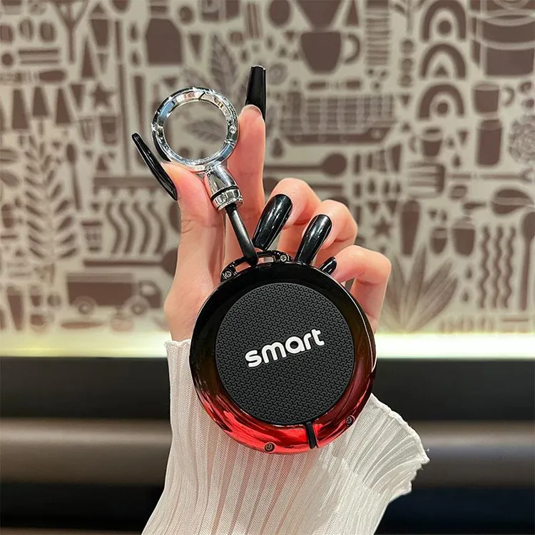 适用于奔驰smart精灵一号钥匙套3号1号新款斯马特巴博斯por+包壳