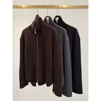 羊毛拉链立领开衫7203