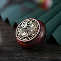 ZT-006紫檀聚宝盆盘玩手把件（无礼盒）