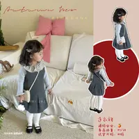 NIMO【宝拉】韩版琥珀系秋款女宝宝洋气时尚百搭连衣裙