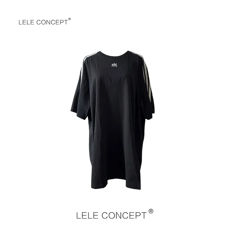 LELE CONCEPT | 【美超】休闲时尚百搭肩袖压线大T恤TX131