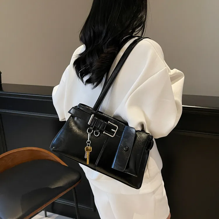 -ZSYGBB-小众设计时尚复古单肩腋下包女2025秋季新款潮流百搭包包