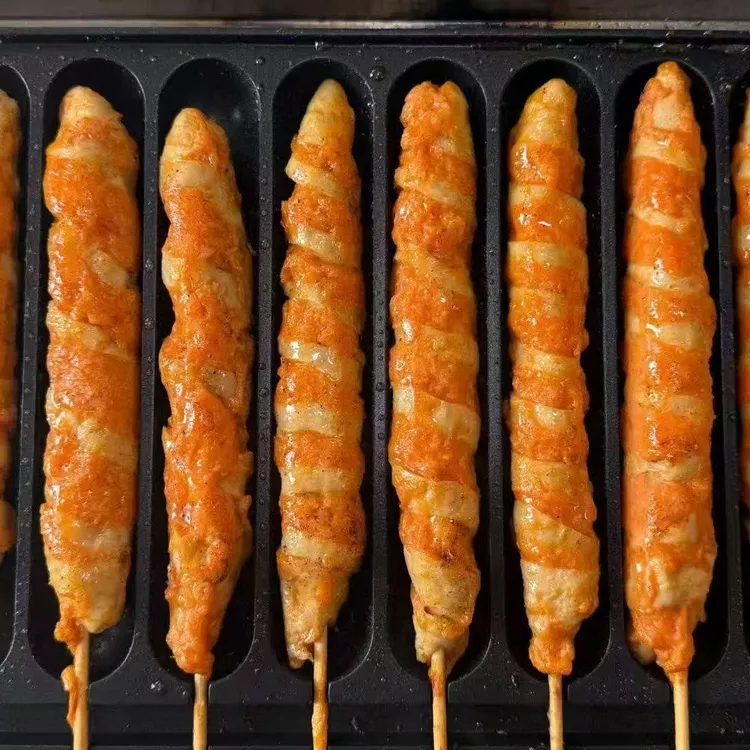 筋包肉串鸡肉面筋包肉100g油炸小吃烧烤摆摊商用烤肠机卡式炉食材