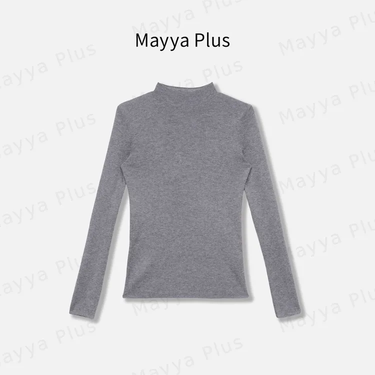 【随心穿】Mayya Plus麦芽定制气质显瘦流光风毛织上衣32546778