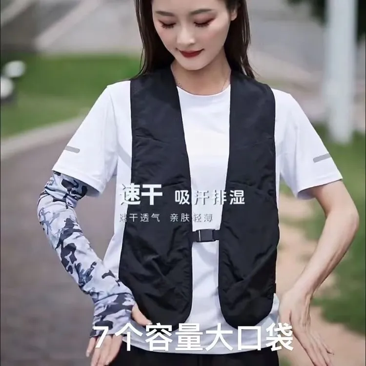 马甲夏季口袋薄款潮牌户外休闲机能百搭无袖摄影坎肩工装背心外套