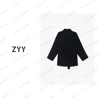 ZYY【里昂钟声】2025/S新品中长款精裁双面手缝羊毛外套X25QDY04072
