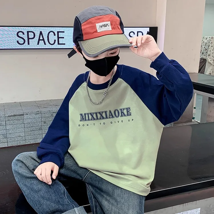 男童春装打底衫早秋薄款卫衣2025新款儿童春秋款长袖T恤休闲上衣t