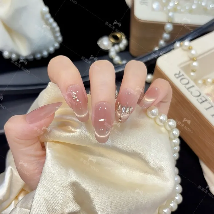 【拾光】裸色带钻精美穿戴甲可拆卸甲片