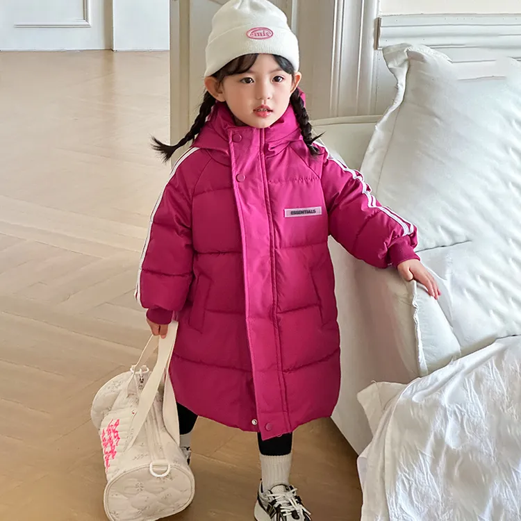 儿童棉服中长款加厚男女童棉衣2025秋冬小中大童宝宝棉袄保暖外套