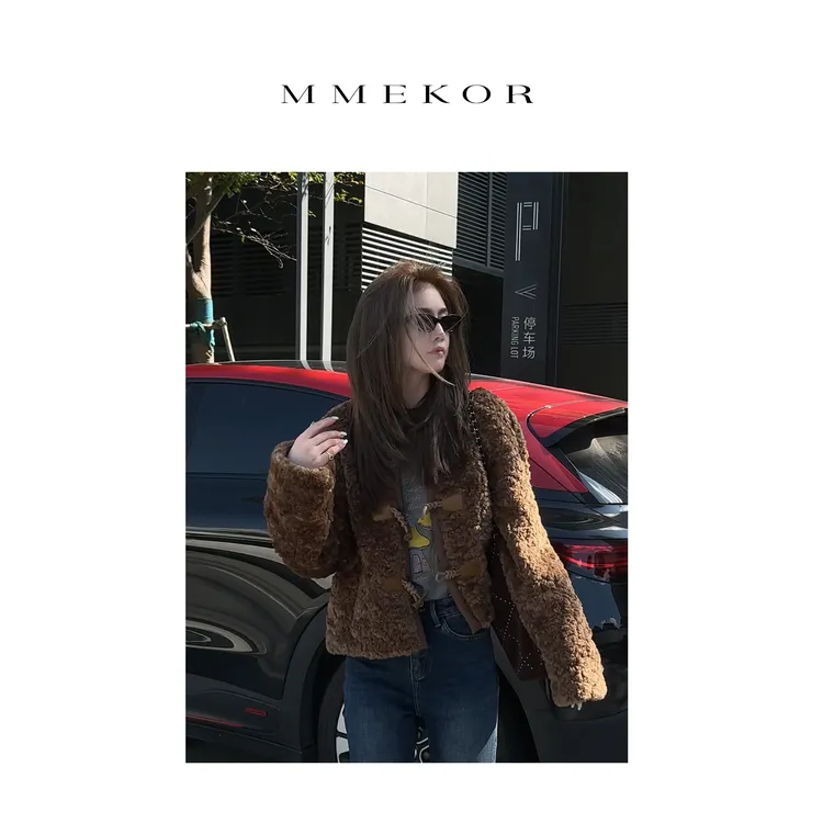 MMEKOR“雪顶摩卡”外套 2025新款秋款末日美拉德风上衣 30592
