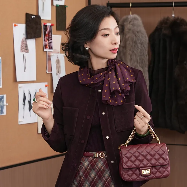 西子/重磅桑蚕丝小波点百搭洋气时尚围巾丝巾/SJMLS002