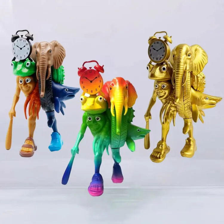 山海经合体怪兽玩具新款融合怪炫彩缝合怪通通通公仔儿童礼物正版