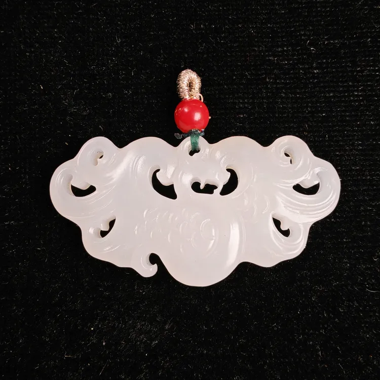 新疆和田玉龙凤呈祥