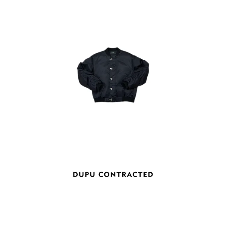 DUPU 25F/W【复古龙虾扣】重置经典MA1飞行夹克夹棉宽松棉服外套