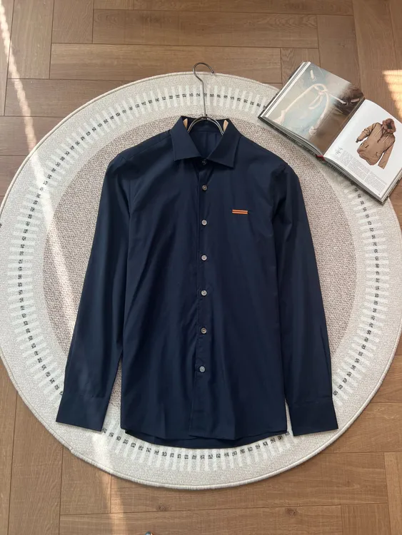 2025年秋季新款男装长袖衬衣高端上档次男士衬衣时尚衬衫男款长袖