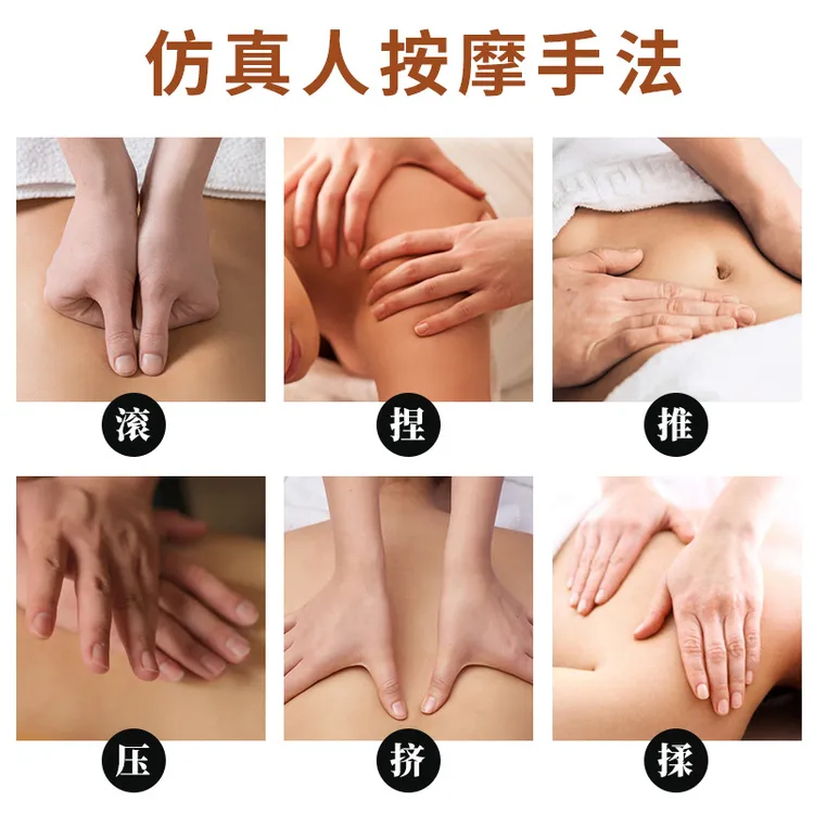颈椎按摩器颈肩腰部背部加热电动按摩垫车载家居两用