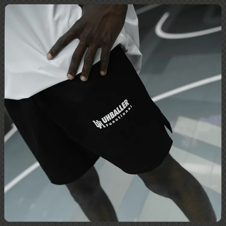 UHBALLER美式潮流篮球短裤四分运动裤训练健身速干高弹索罗娜短裤