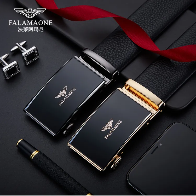 正品法莱阿玛尼男士自动扣皮带情人节送礼彰显男神气质轻奢时尚