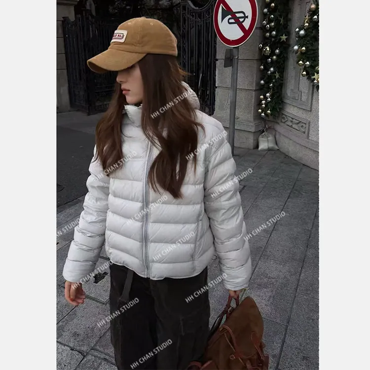 HH.CHAN“高智休闲”90新国标白鹅绒零压感连帽排骨羽绒HH55Q42064