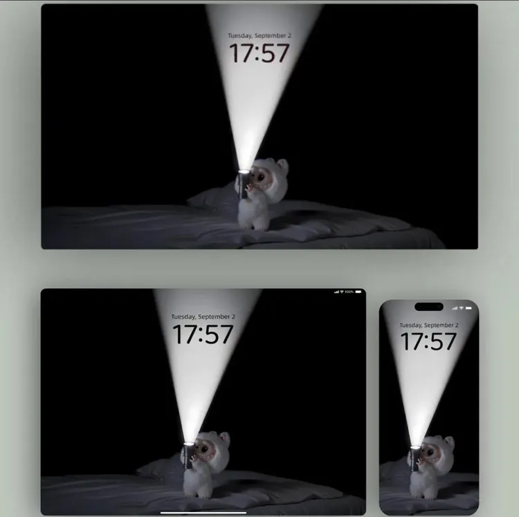 拉布布夜晚开灯｜动态+静态全套壁纸｜【手机+ipad+电脑】素材