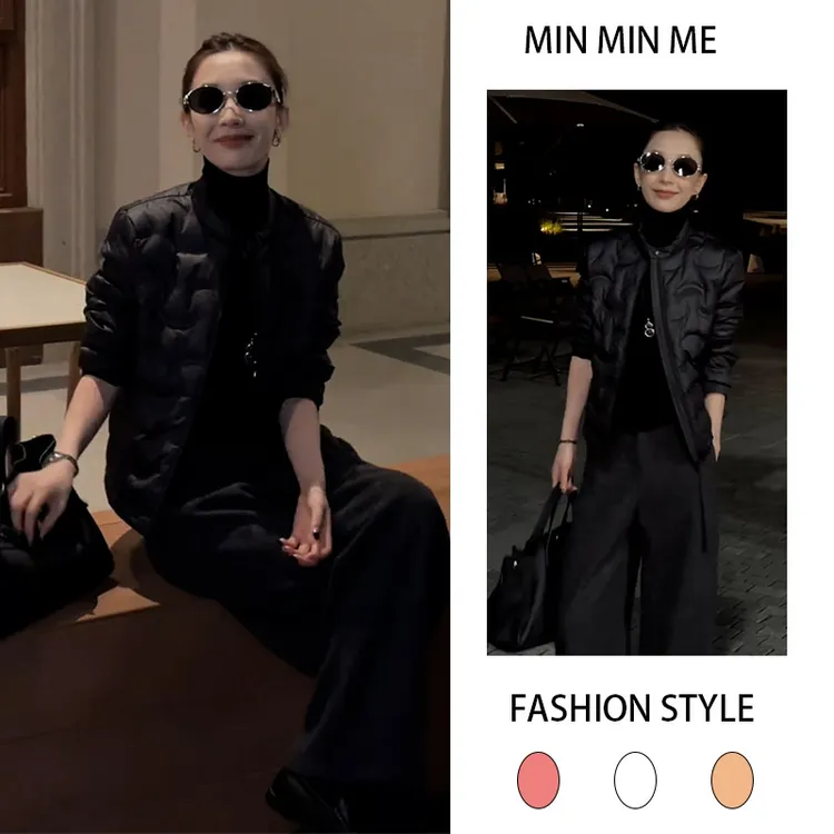 设计感法式韩版棉服内搭女打底衫2025秋冬季新款加绒休闲裤三件套