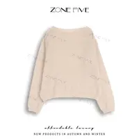 【zonefive】洋气慵懒风针织衫女士毛衣2025秋冬新款上衣打底衫
