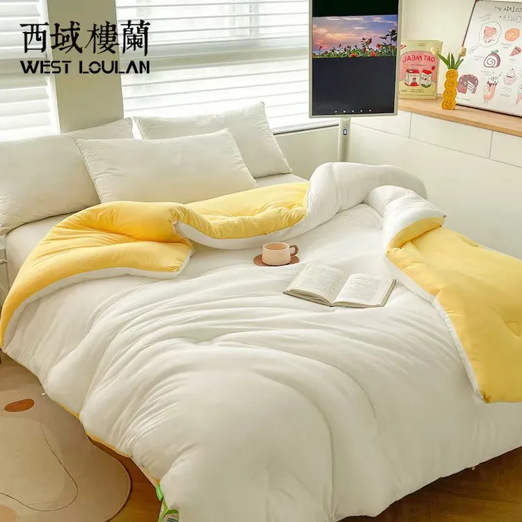 【西域楼兰】吸湿排潮双层恒温被抗菌蚕丝被被子棉被被子冬被加厚