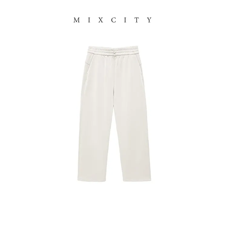 【MIXCITY亚楠家】加厚漫步◆露家原大王裤同版型加绒垂感休闲裤9252