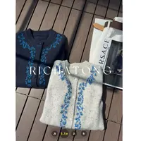 atong/阿彤-【自由古巴】-2025刺绣包扣100%wool开衫毛衣0825-24