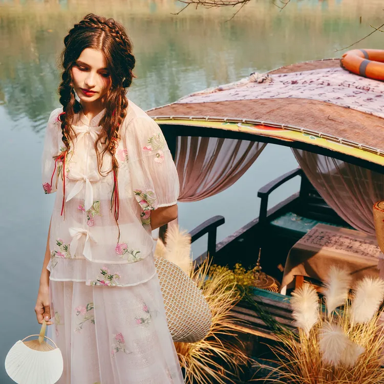 【商场同款】【异域风情】菀壹2025夏季新款宽松时尚套装H32001421