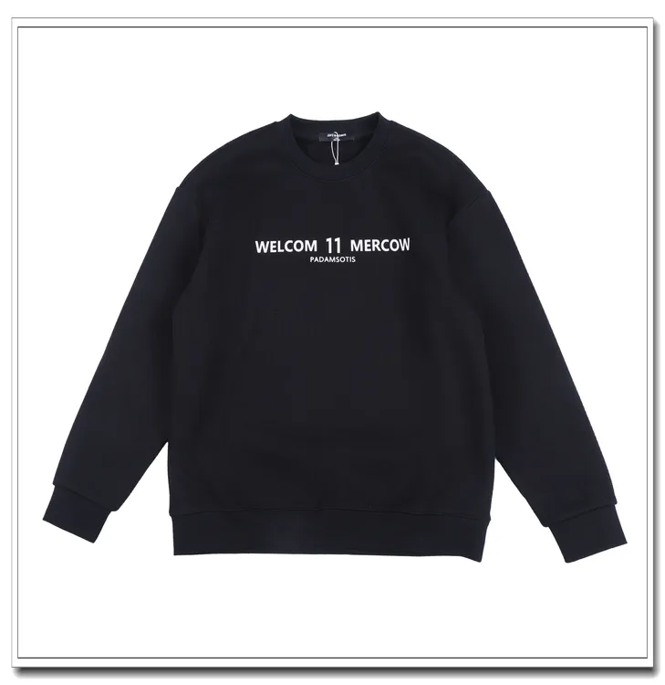 JPTHOME冬季极简风尚合体版字母印花长袖圆领加绒卫衣2440207765