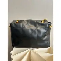 时尚潮流真皮新款女包 中号 0361 黑色杰米