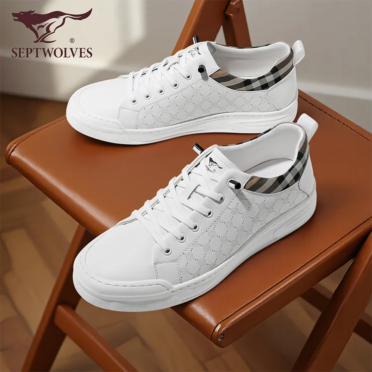 七匹狼男鞋2025新款秋季男士休闲鞋时尚百搭小白鞋轻便软底板鞋男