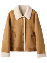 B15830 冬季设计师新款韩版宽松呢子短款外套