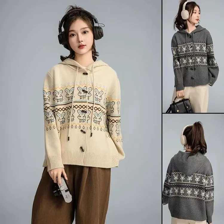 083～高品质女童连帽毛衣（超好质感厚实）