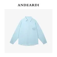 ANDEARDI薄款衬衫口袋刺绣透气外套女休闲宽松上衣CS16095