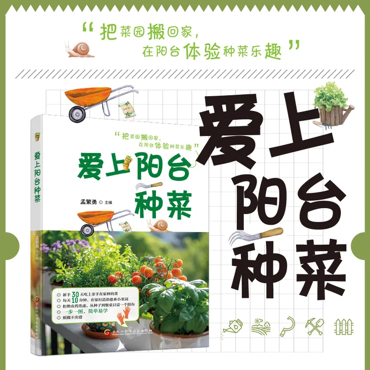 爱上阳台种菜 种菜栽培实用手册 蔬菜种植的技术宝典正版书籍