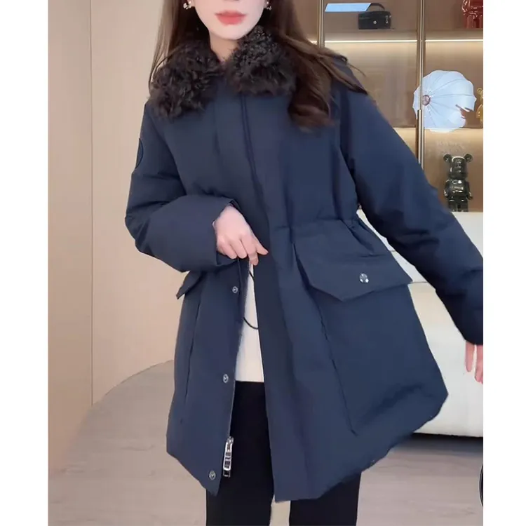 -“洛蒙街区”90白鹅绒莫斯娜一体毛领鹅绒服-WT110702